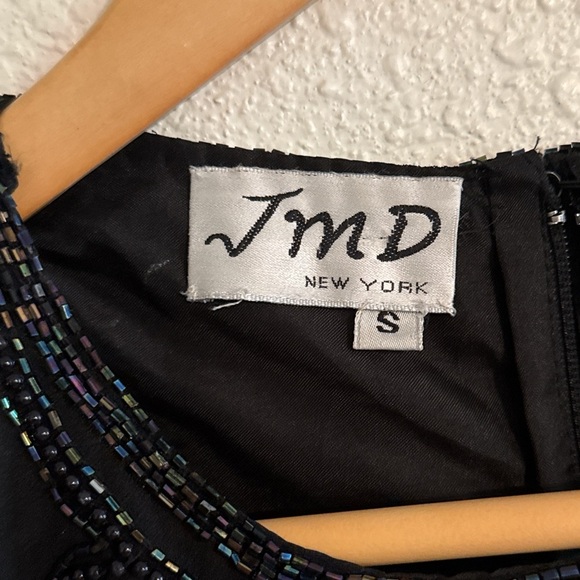 JMD 90s Vintage Beaded High Neck Midi Dress - Picture 8 of 11